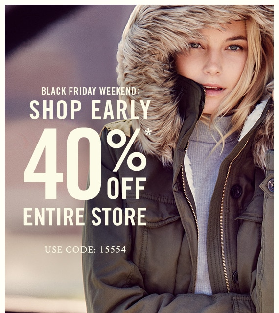 Black Friday Weekend: Shop Early - 40% Off Entire Store - Use Code: 15554