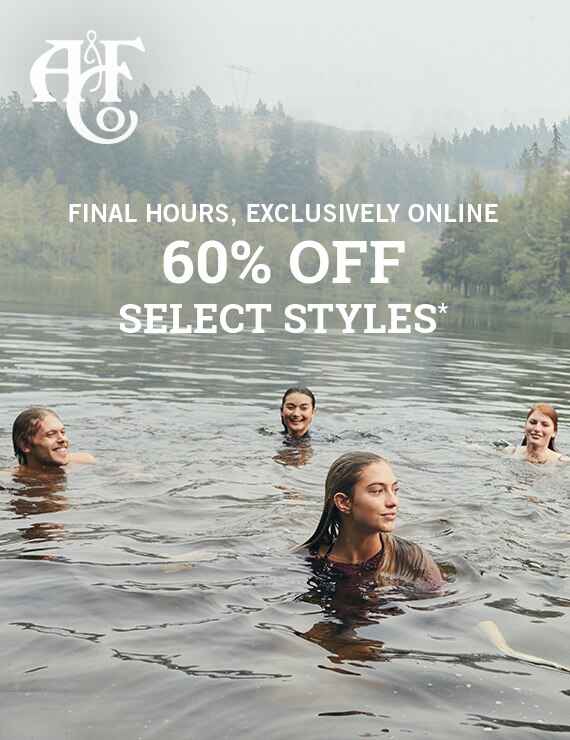 60% off select styles*