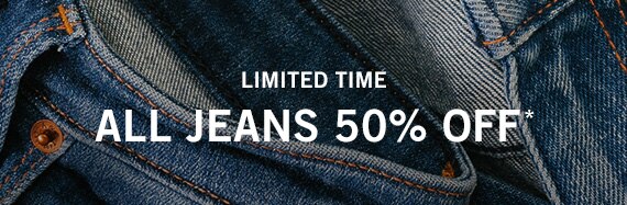 All Jeans 50% off*